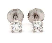 Tiffany & Co. 0.31ctw Diamond Solitaire Stud Earrings in Platinum
