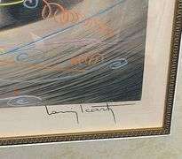 Extremely Rare Dry-Point Etching by Louis Icart, Hand Signed Louis Icart Mardi Gras (A la Fete)