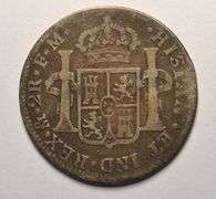 1798 Spanish Mexico 2 Reales Silver Coin