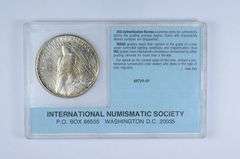 MS65 1923-S Peace Silver Dollar - Graded INS