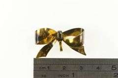 Gold Filled 1930's Bow Ribbon Promise Symbol Statement Pin/Brooch