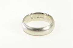 Platinum 6.9mm Milgrain Men's Wedding Band Ring