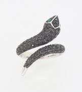 EFFY Black Diamond Snake Ring