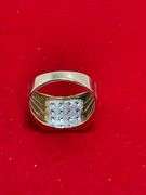 MEN'S GOLD AND DIAMOND RING