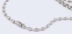 18kt White gold 3.50ctw diamond BIB Style necklace