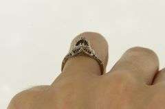 14K Yellow Gold Art Deco Filigree Engagement Setting Ring