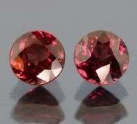 Cherry pink 2.71ct matched Rhodolite Garnet pair