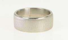 Platinum 9.3mm Men's Textured Wedding Band Ring