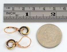 Unique Black Diamond Dangle Earrings