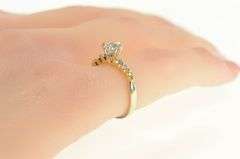 14K Yellow Gold 0.65 Ctw Classic Diamond Engagement Ring