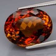Stunning 15.67ct whiskey color Imperial Topaz