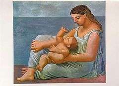 Collectible Vintage Pablo Picasso, Mother and Child (1921)