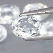 Gorgeous 4.21ct untreated platinum blue Aquamarine set