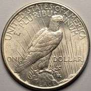 1925 Peace Silver Dollar