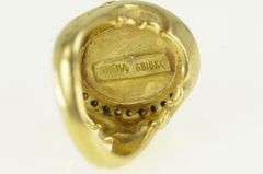 18K Yellow Gold 0.40 Ctw Diamond Athena Goddess Ring