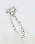 2.01CTW Hidden Halo Oval Diamond Engagement Ring