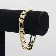 33.5 Gram 14 Kt Gold Plated Italian Figaro Bracelet