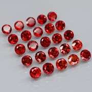 Premium 6.12ct solitaire cut cherry red Garnet set