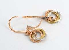 Unique Black Diamond Dangle Earrings