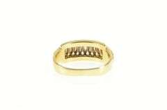 14K Yellow Gold 1.00 Ctw Marquise Diamond Wedding Band Ring