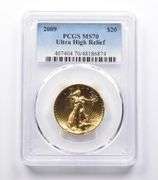 MS70 2009 $20 Ultra High Relief MMIX Gold Coin PCGS