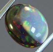Fiery flashing 1.92ct Ethiopian bi-color Opal