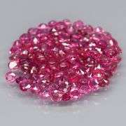 Premium 3.42ct 100 piece round cut Ruby set