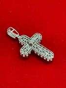 CERTIFIED BRAND NEW 14K DIAMOND CROSS PENDANT 4.55 CARATS.