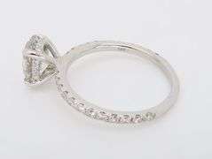 2.01CTW Hidden Halo Oval Diamond Engagement Ring