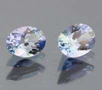 Gorgeous blue violet 1.56ct Tanzanite pair