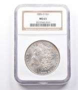MS63 1885-O Morgan Silver Dollar NGC Beautifully Toned