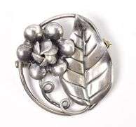 Wonderful Floral Pin in Sterling Silver