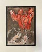 Extremely Rare and Collectible Marc Chagall Lithograph From 'The Bible' Suite