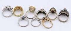 Group lot of vintage 925 sterling silver rings