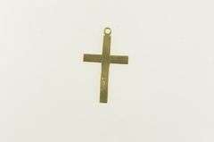 14K Yellow Gold Cross Christian Faith Symbol Classic Charm/Pendant