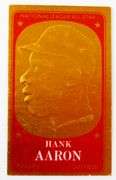 Hank Aaron Topps Vintage Gold Foil All Star Baseball Card