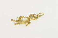 14K Yellow Gold November Birthstone Baby Sim. Citrine CZ Charm/Pendant