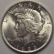 1923 Peace Silver Dollar BU