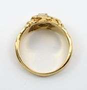 Popular 14K YG Man's Diamond Nugget Ring