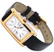 Tiffany & Co by Portfolio square gold plated quartz watch