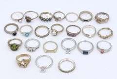 Group lot of vintage 925 sterling silver rings