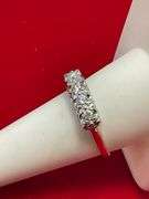LADIES 14K GOLD AND DIAMOND BAND