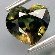 Rare party color 1.42ct blue and yellow Sapphire