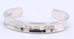 925 Sterling Silver Tiffany & CO 1837 cuff bangle