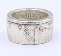 Vintage 925 sterling silver signed wide band