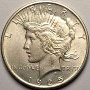 1925 Peace Silver Dollar