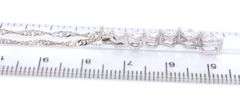 14kt White gold 1.50ctw Princess cut diamond Journey pendant on chain necklace