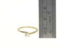 14K Yellow Gold 0.30 Ct Old European Diamond Engagement Ring