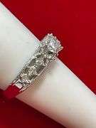 CERTIFIED BRAND NEW 14K WHITE DIAMOND RING