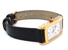 Tiffany & Co by Portfolio square gold plated quartz watch